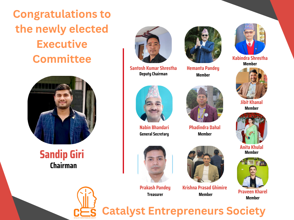 Congratulations to the newly elected Executive Committee of the Catalyst Entrepreneurs Society!